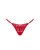 Obsessive Lacelove thong - кружевные эротические стринги, XS/S (красный)